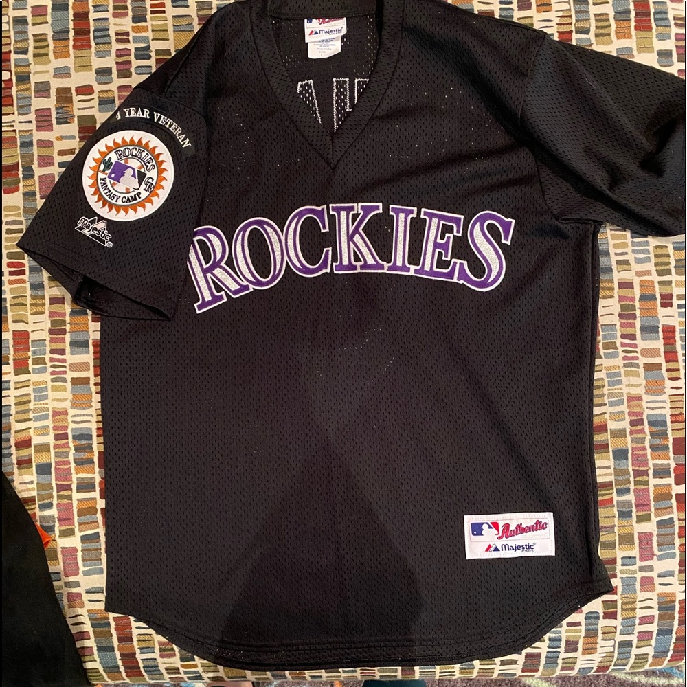 COPY - Colorado Rockies Jersey Fishman 9 Large